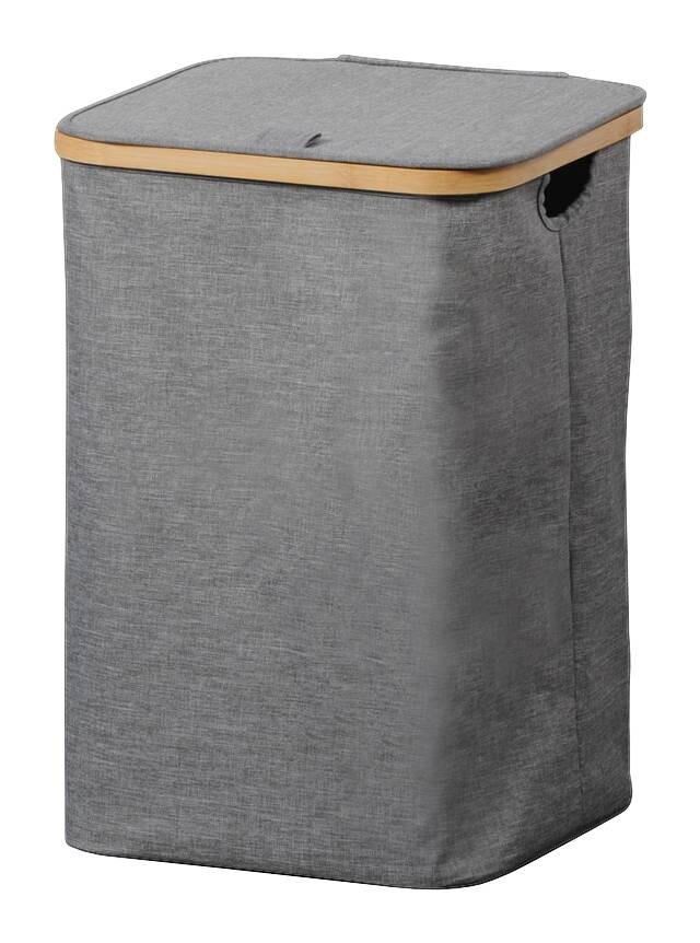 Kesper Wäschesammler grau Polyester B/H/L: ca. 33x50x33 cm