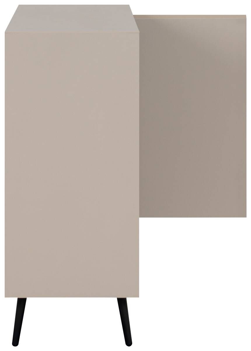 Kommode Arona sand schwarz B/H/T: ca. 90x90x38 cm