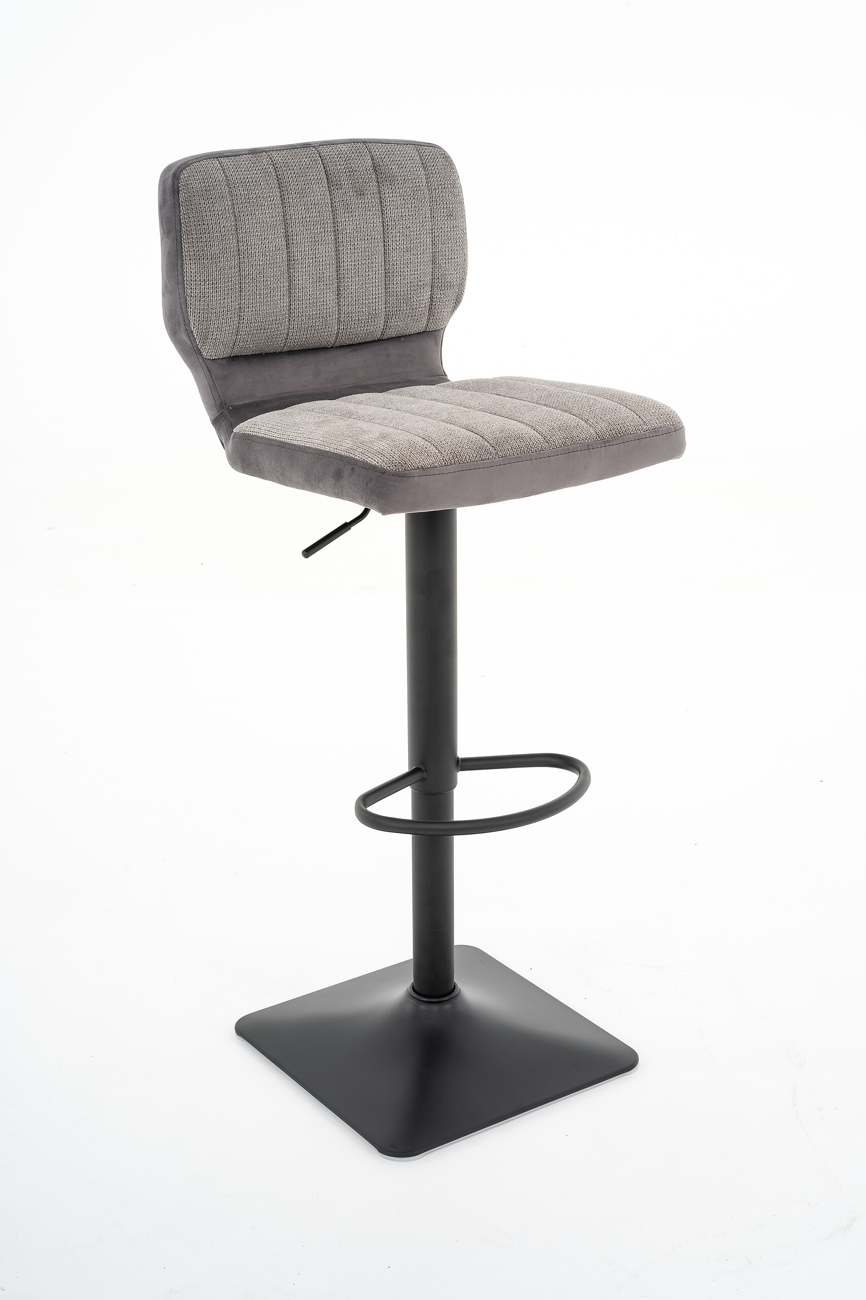 Barhocker FM-175-1 grau Microfaser Samt B/H/T: ca. 41x109x48 cm Barhocker FM-175-1 grau Microfaser Samt B/H/T: ca. 41x109x48 cm