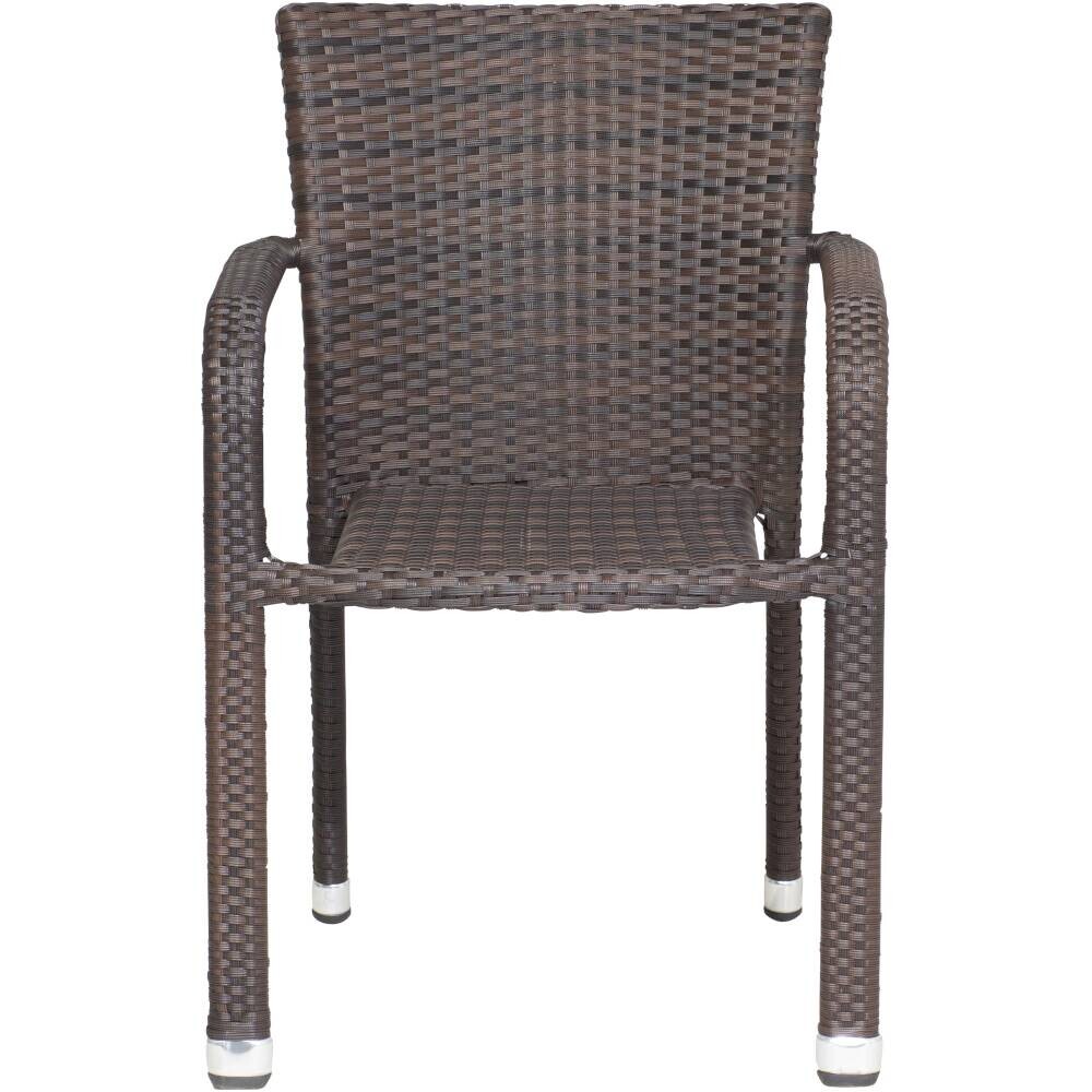 Gardamo Sessel 2er Set MINAS braun Kunststoff B/H/L: ca. 57x85x61 cm