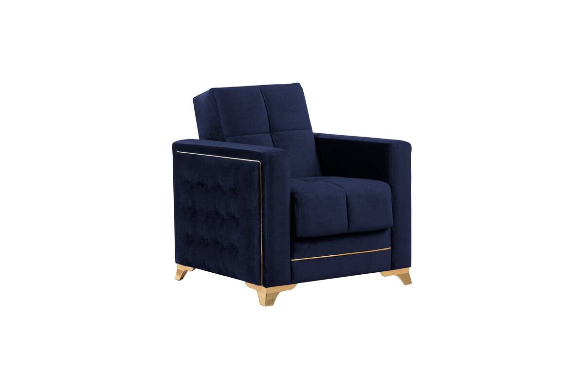 Sofa 3-2-1 Cavana nachtblau Microfaser