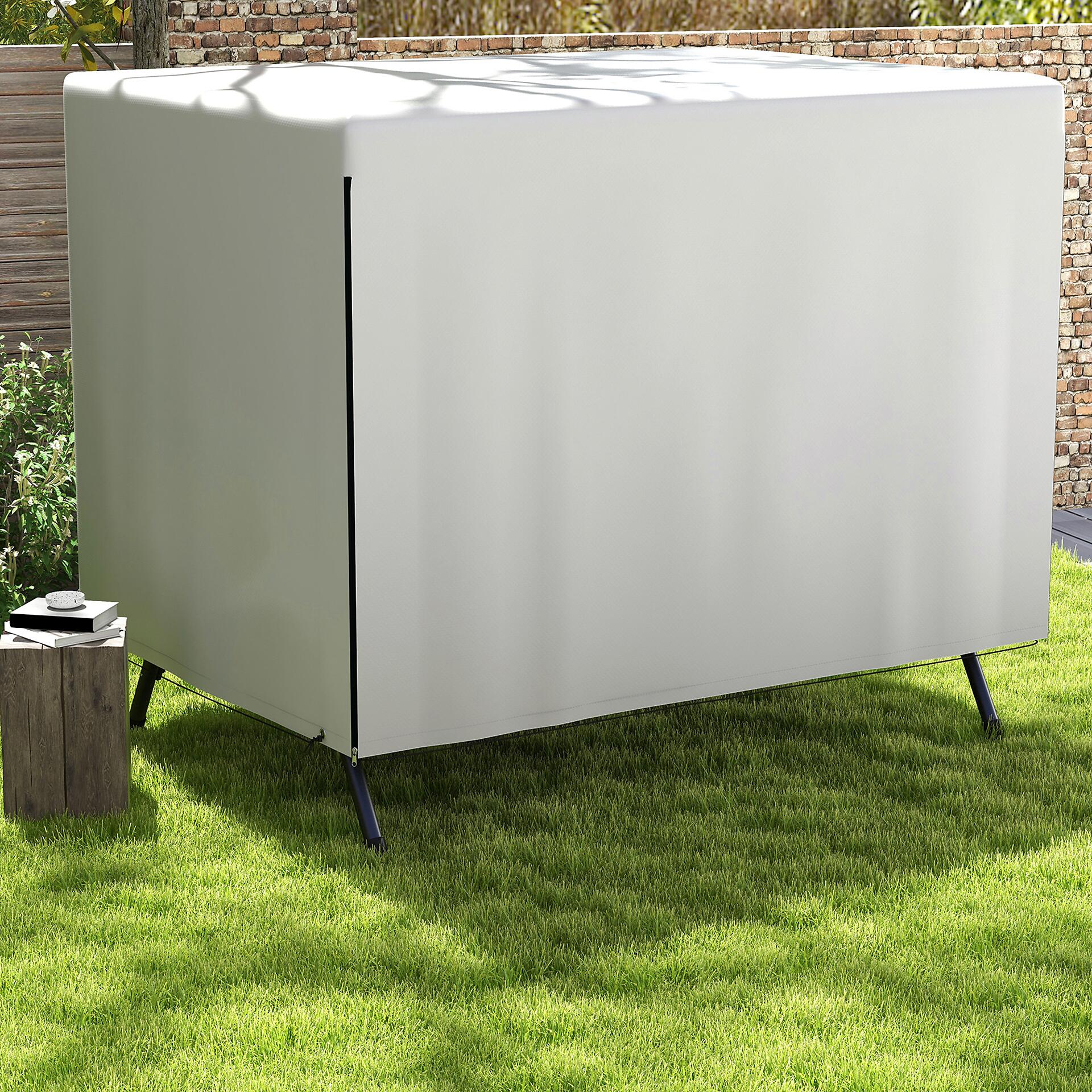 Outsunny Abdeckplane grau Polypropylen B/H/L: ca. 155x215x150 cm