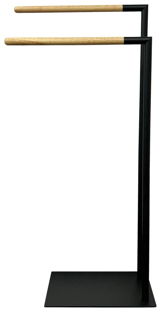 POCOline Handtuchhalter Nordic schwarz Metall B/H/L: ca. 20x80x38 cm