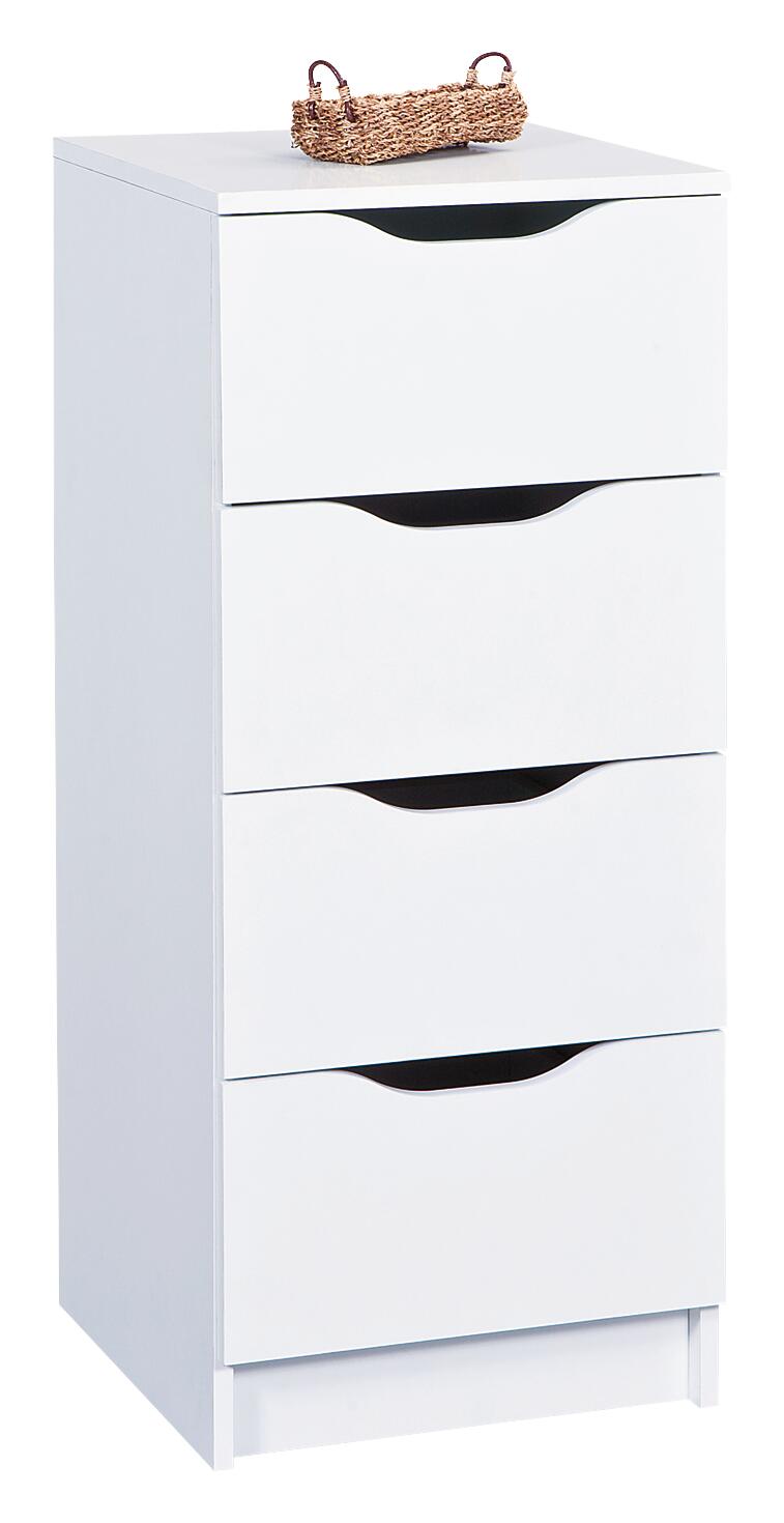 Kommode WESTPHALEN weiß B/H/T: ca. 41x89x41 cm