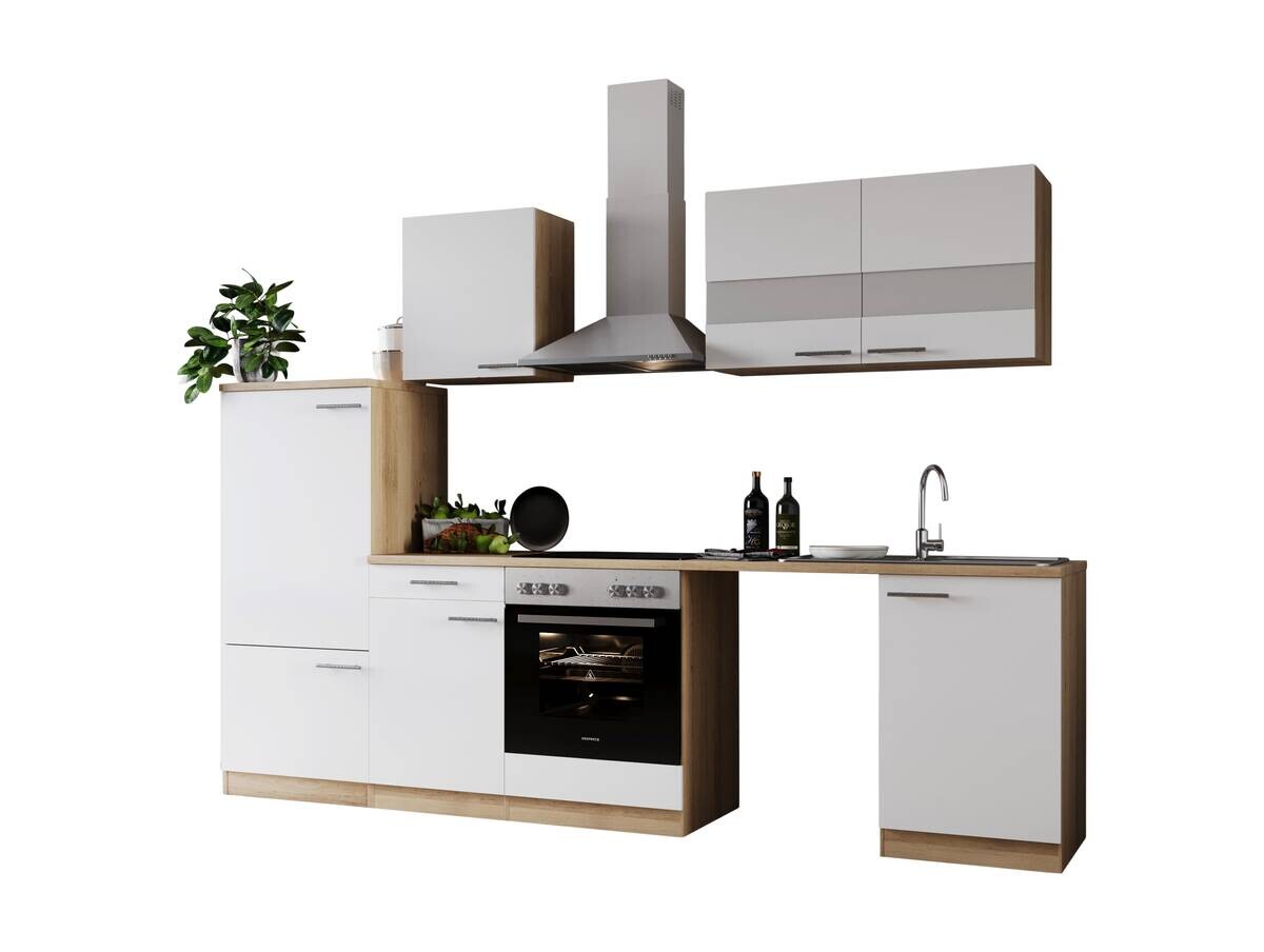 Respekta Küchenblock Merle weiß B/H/T: ca. 280x200x60 cm