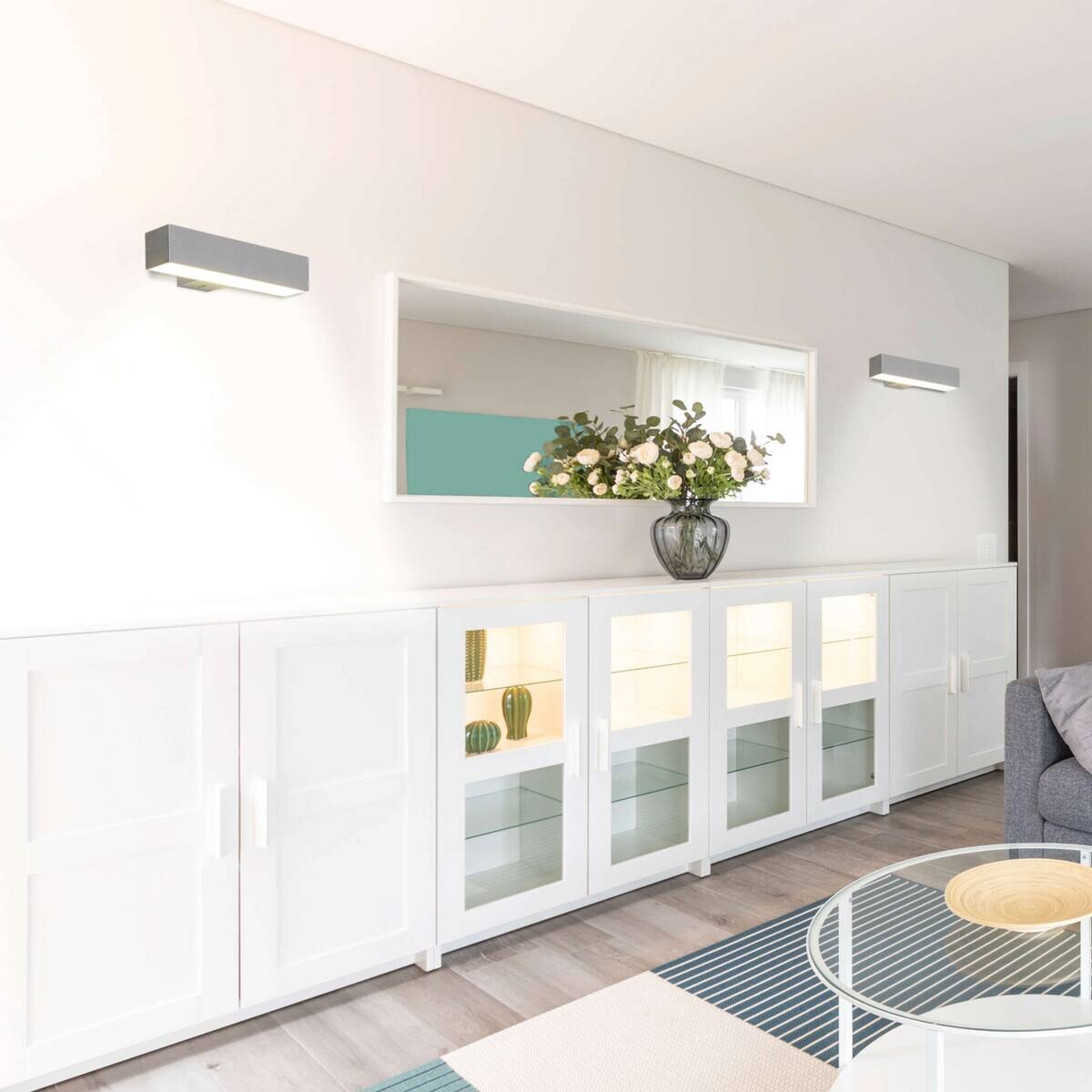 Näve Leuchten LED-Leuchten 1259142 Chrom Kunststoff Metall B/H/T: ca. 7x5,5x45 cm 1 Brennstellen