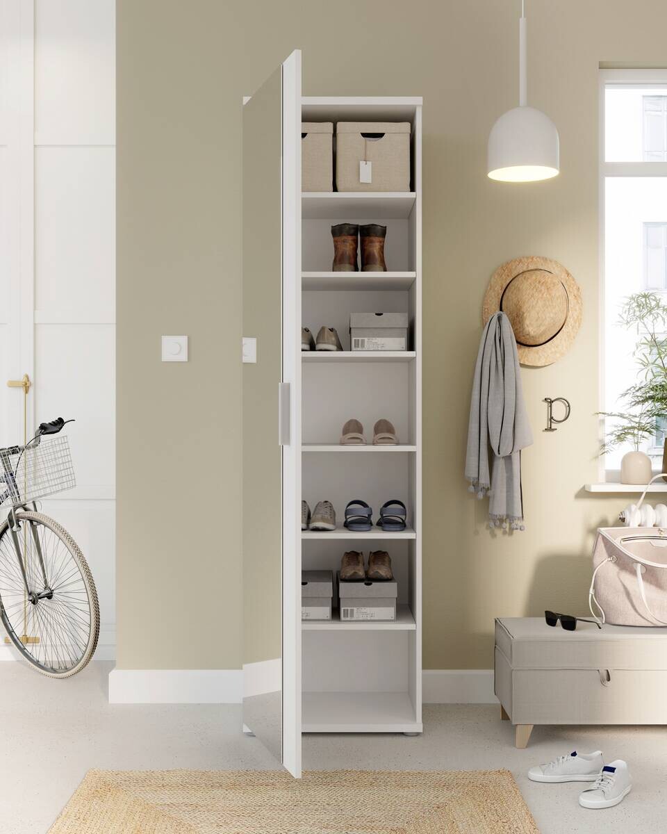 Mehrzweckschrank weiß B/H/T: ca. 50x179x35 cm