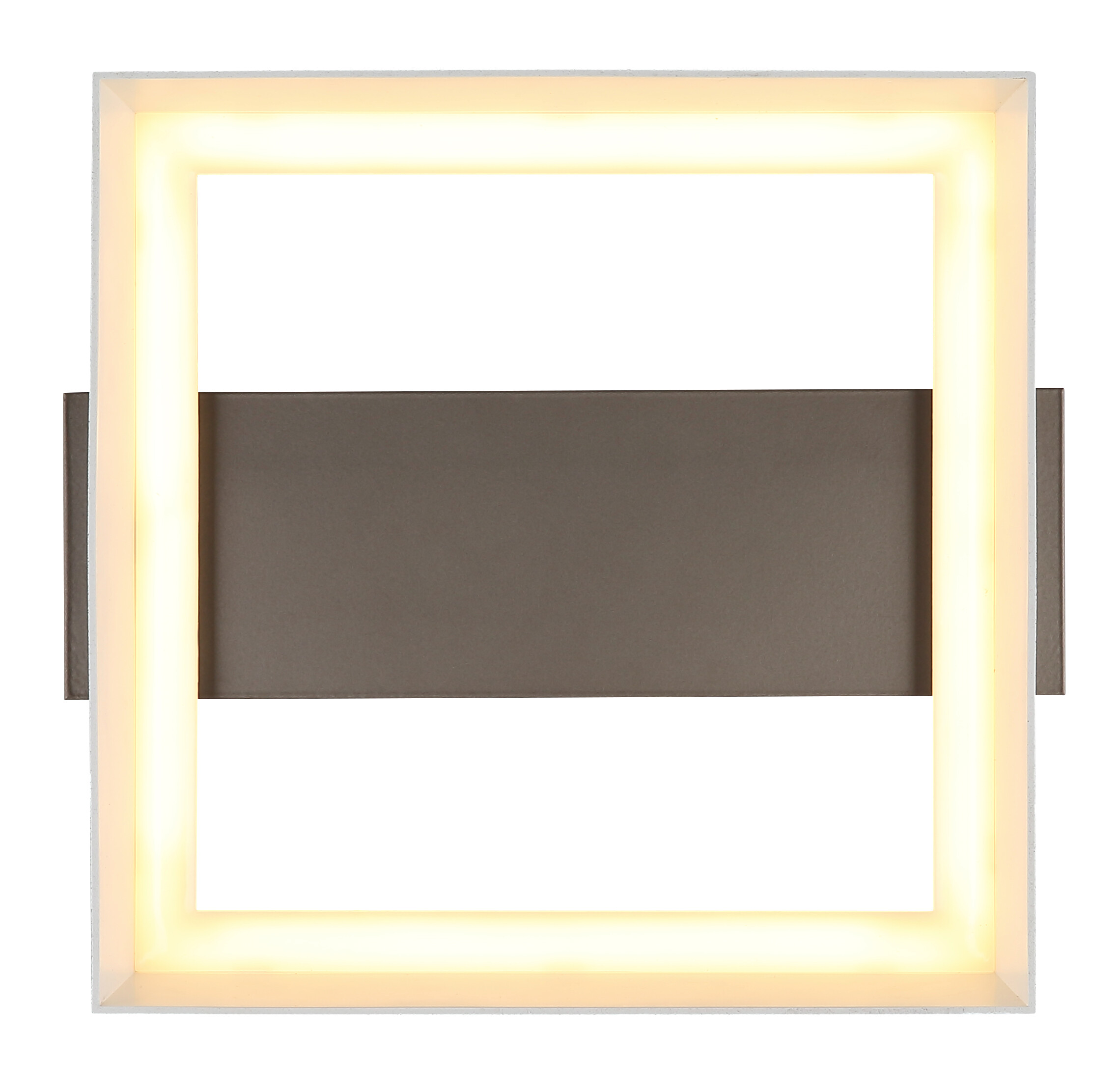 GLOBO Deckenleuchte kaffee Kunststoff Metall B/H/L: ca. 24x7,5x26 cm 1 Brennstellen