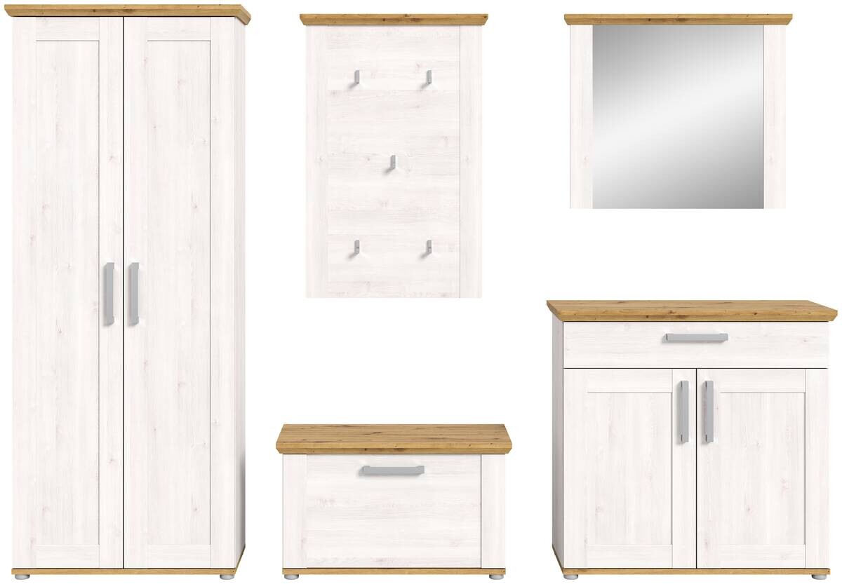 Garderobe Verona Sibiu Lärche Nachbildung Eiche Artisan Nachbildung B/H/T: ca. 285x196x39 cm