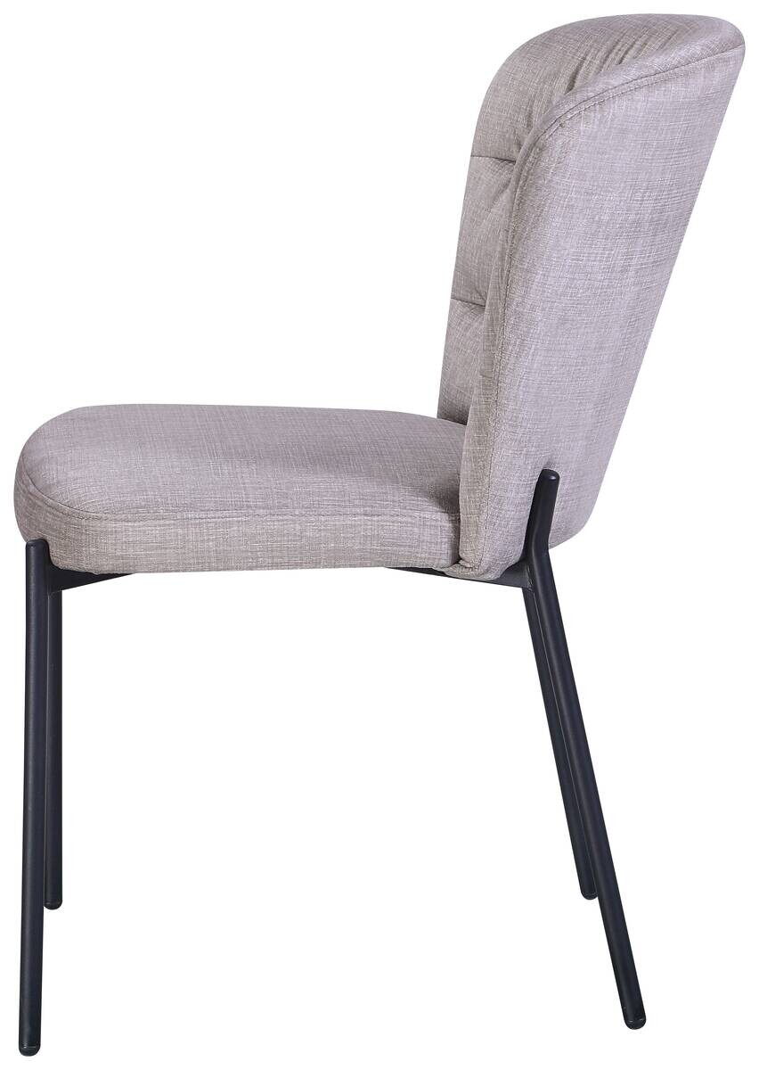 Stuhl Dora beige Velourstoff