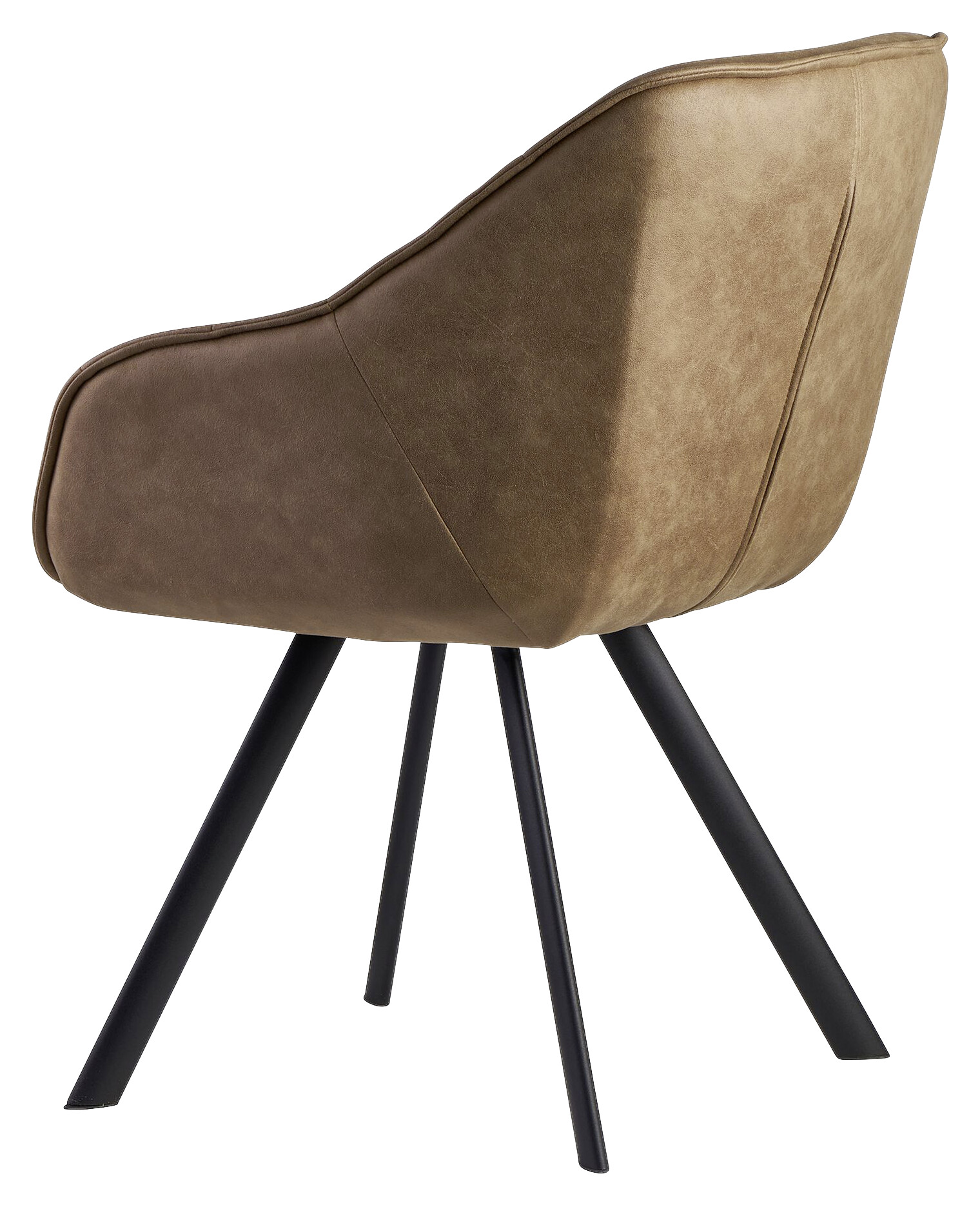 Stuhl braun Stoff B/H/T: ca. 60x85x64 cm