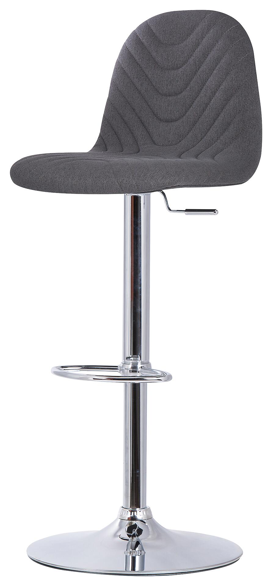 Barhocker CASINO 2er-Set anthrazit Webstoff B/H/T: ca. 41x88x52,5 cm