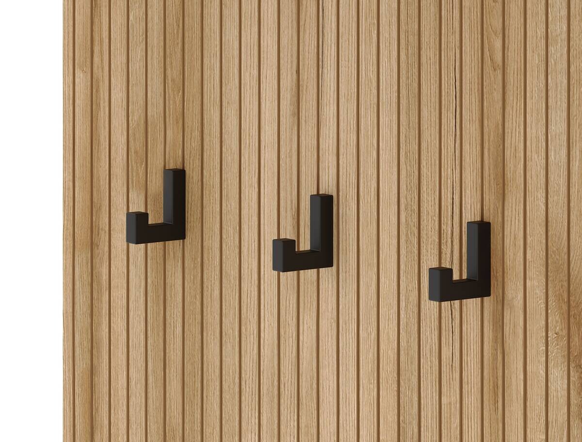 Garderobe NORDIC Eiche Evoke Oak Nachbildung Graphit B/H/T: ca. 100x204x40 cm