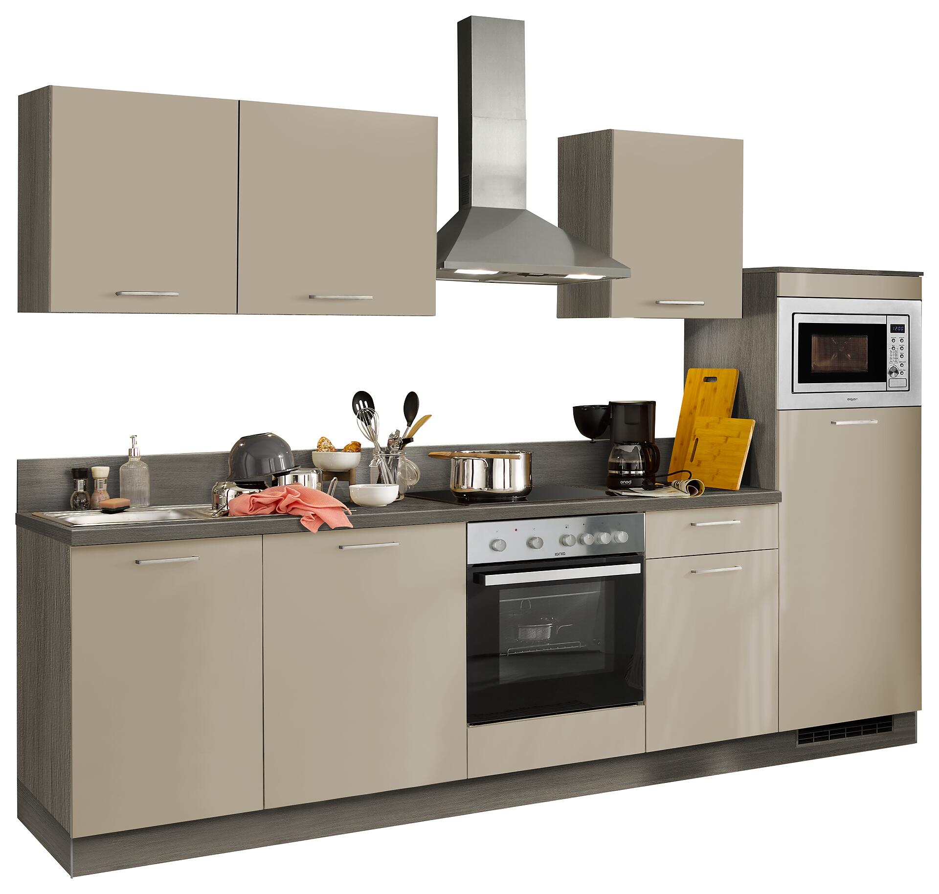 Express Küchenblock Win creme matt creme matt B/H/T: ca. 280x210x60 cm