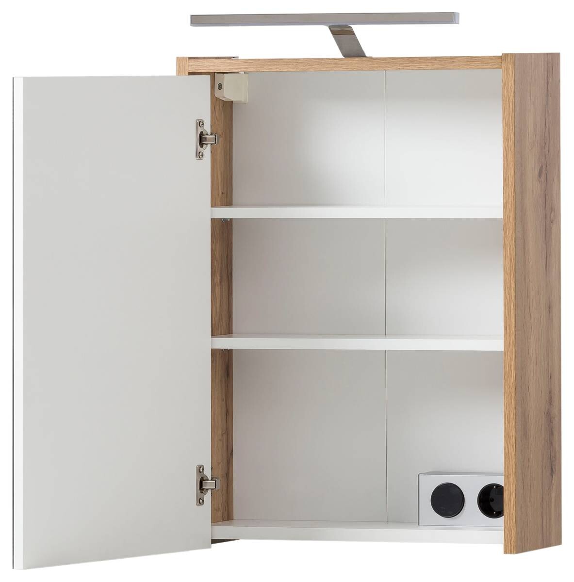 Spiegelschrank Flag Eiche Landhaus Nachbildung B/H/T: ca. 43,5x64x16 cm