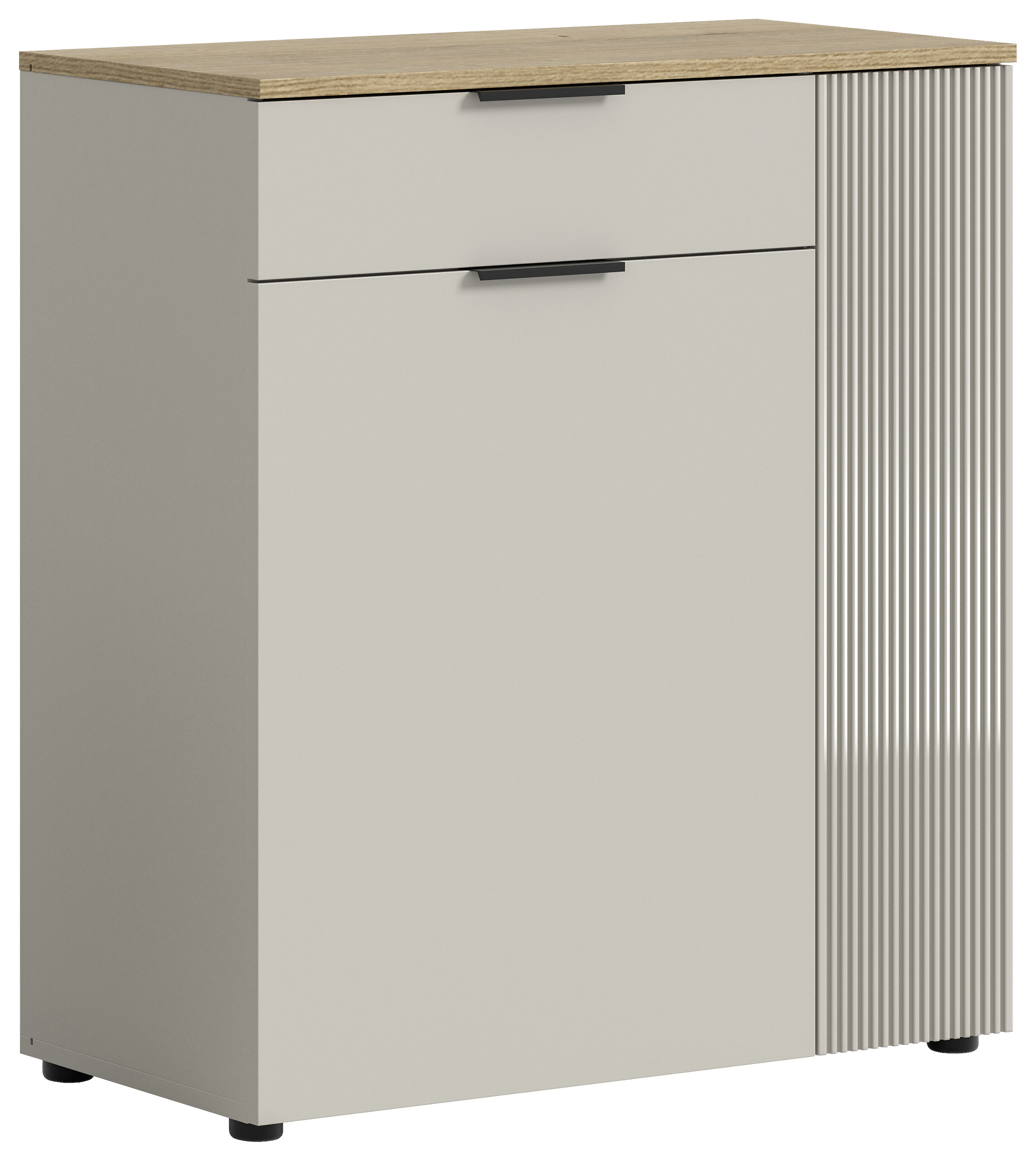 Kommode Slide Kaschmirgrau Nachbildung Evoke Oak Nachbildung B/H/T: ca. 80x88x36 cm