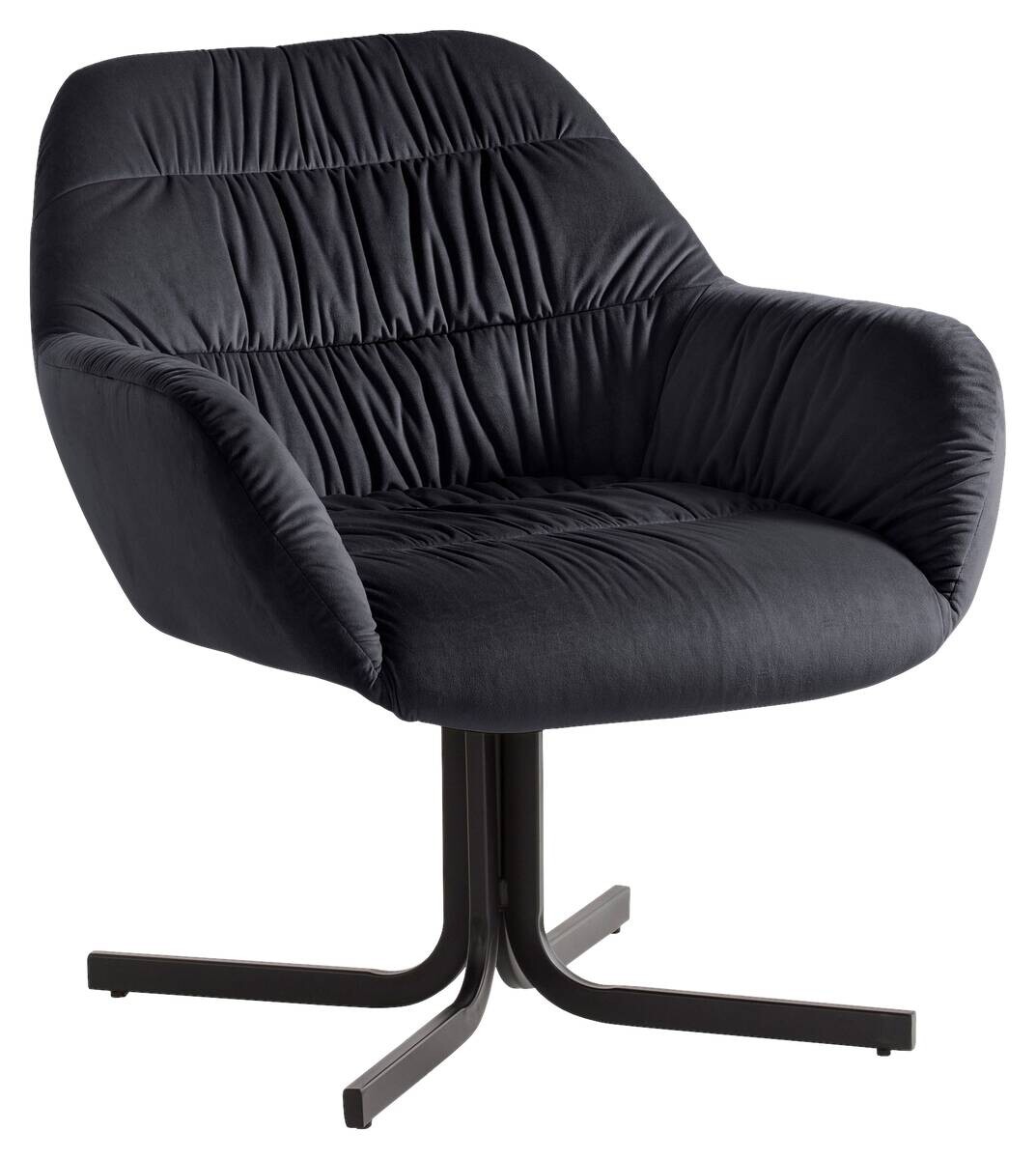Wohnling Sessel schwarz Polyester