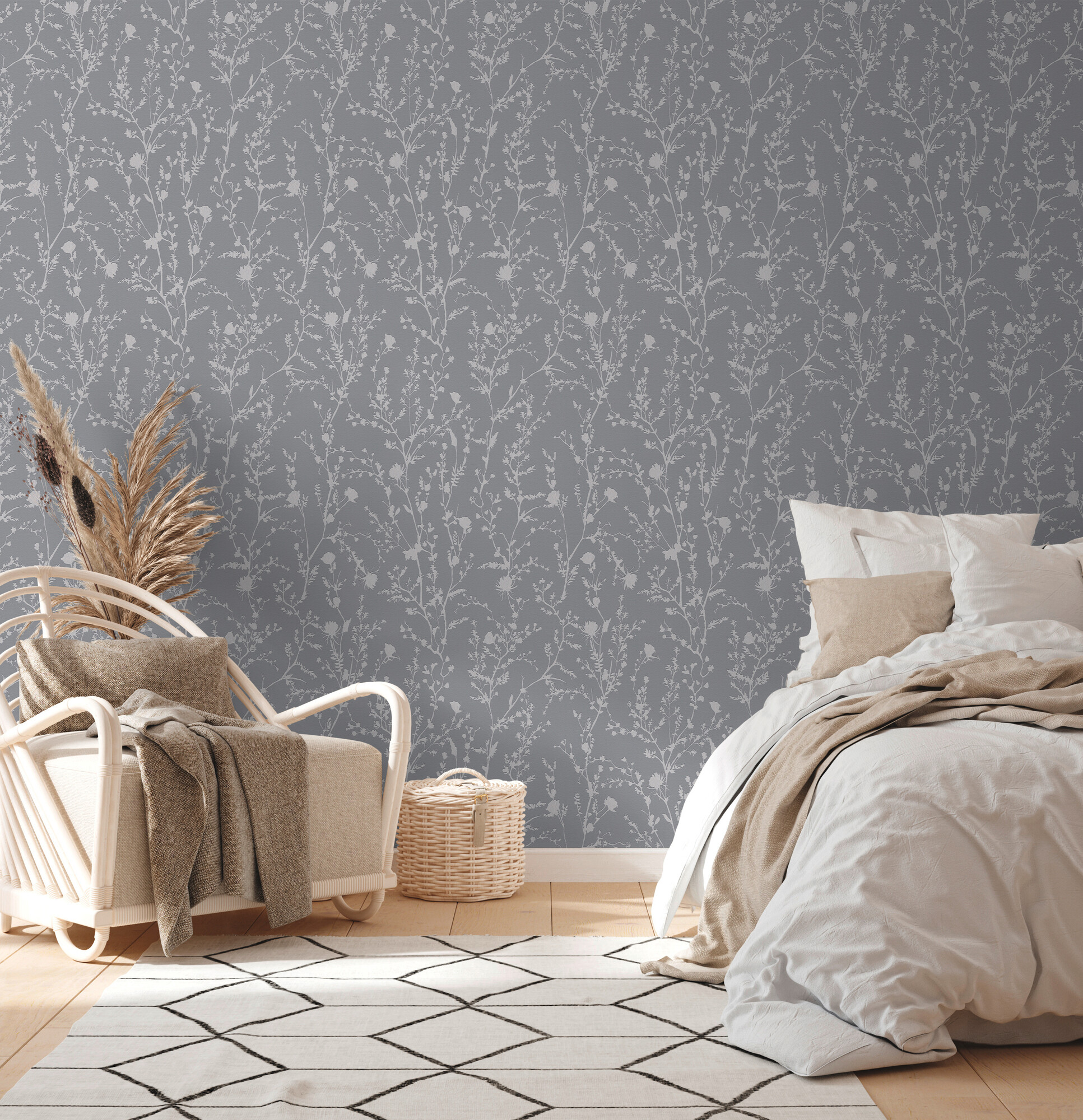 A.S.Creation Vliestapete silber B/H/D: ca. 53x1005x8,3 cm