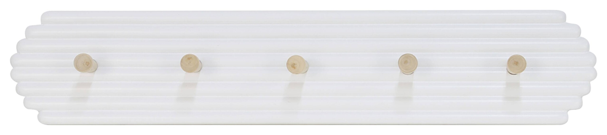 Garderobenleiste Dani weiß MDF B/H/T: ca. 50x40x4,5 cm Garderobenleiste Dani weiß MDF B/H/T: ca. 50x40x4,5 cm