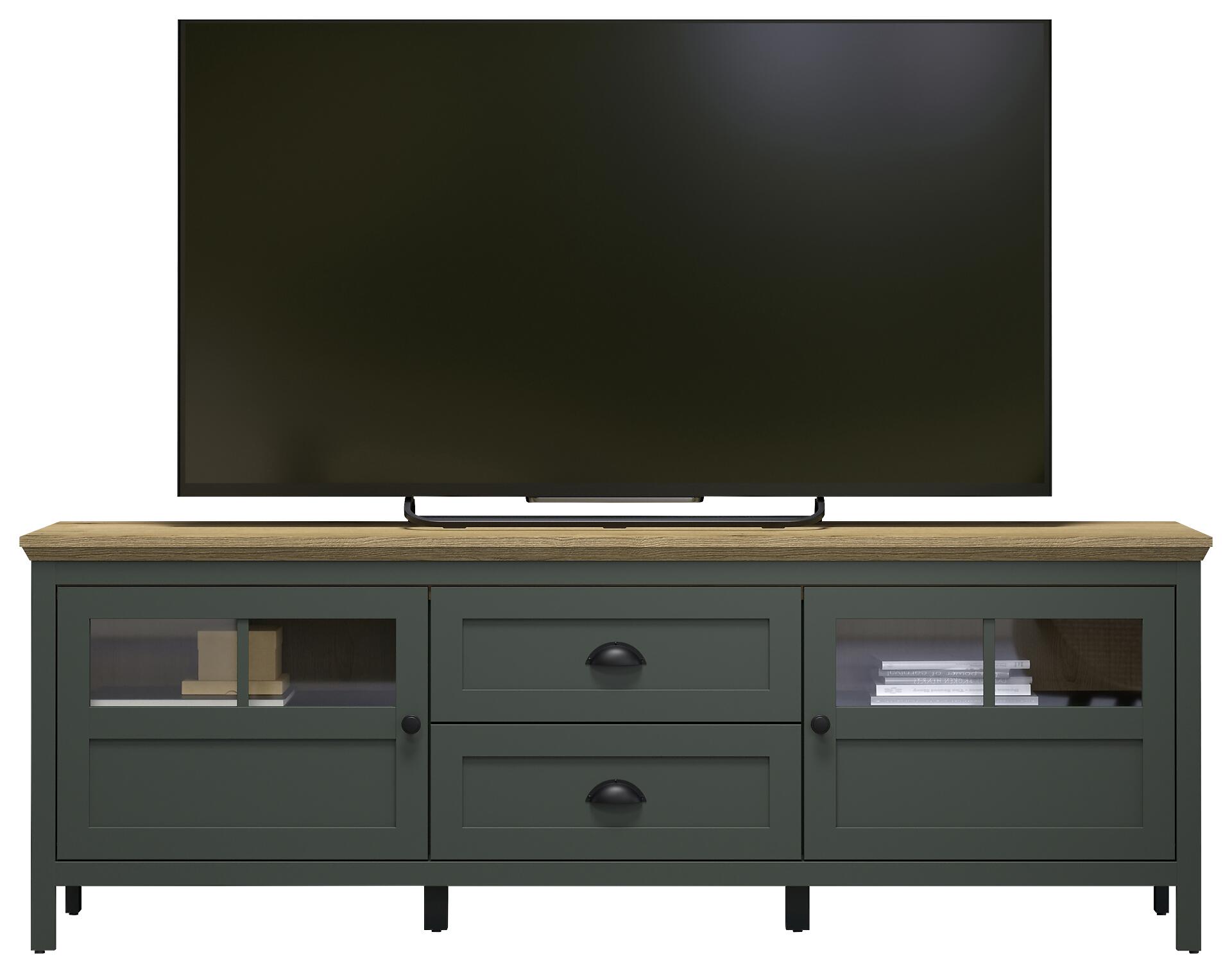 Lowboard Stanton tannengrün Eiche Evoke Coast Nachbildung B/H/T: ca. 184x64x45 cm