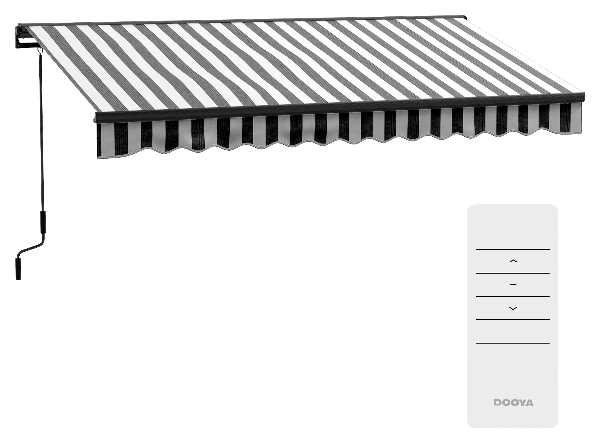 Outsunny Gelenkarmmarkise weiß B/H/L: ca. 250x150x395 cm