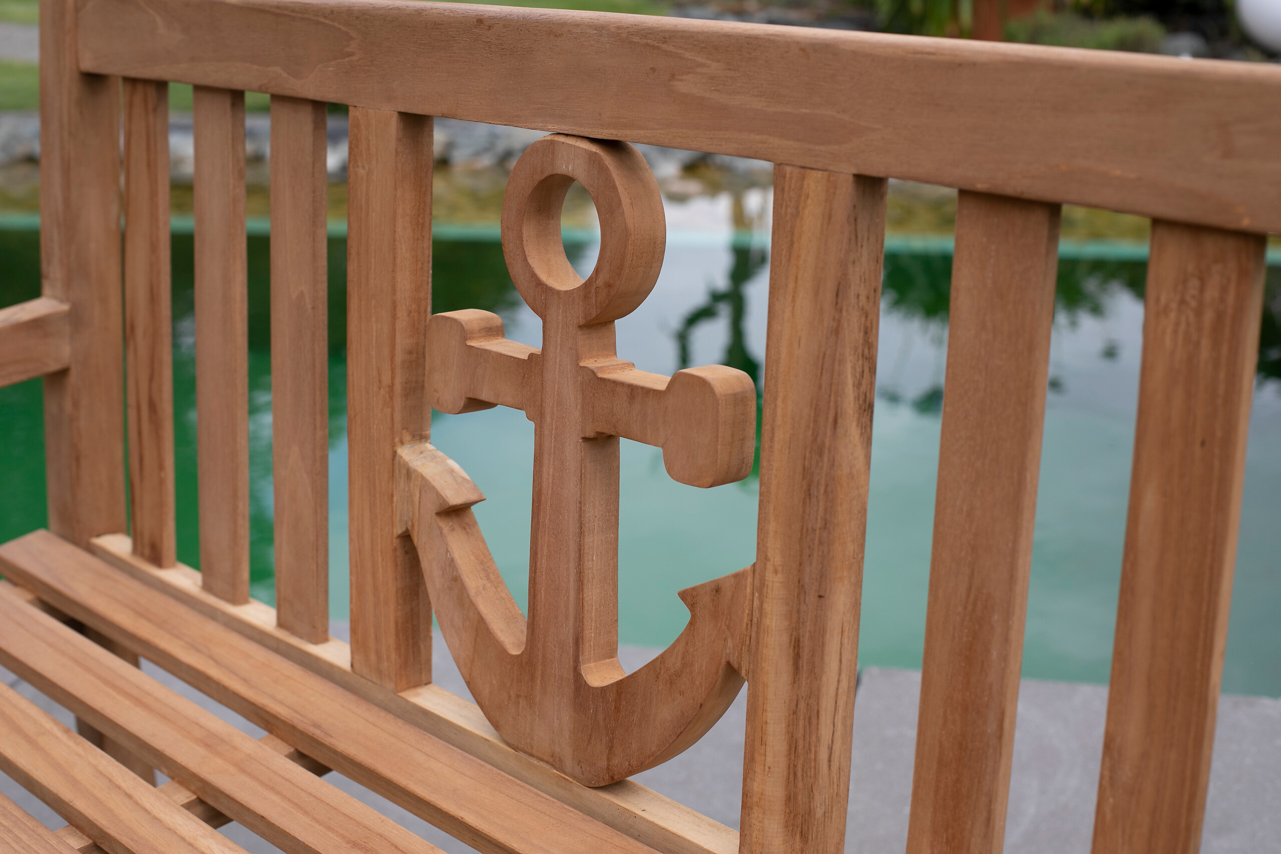 deVries Gartenbank Woodie natur Teakholz B/H/T: ca. 120x89x60 cm