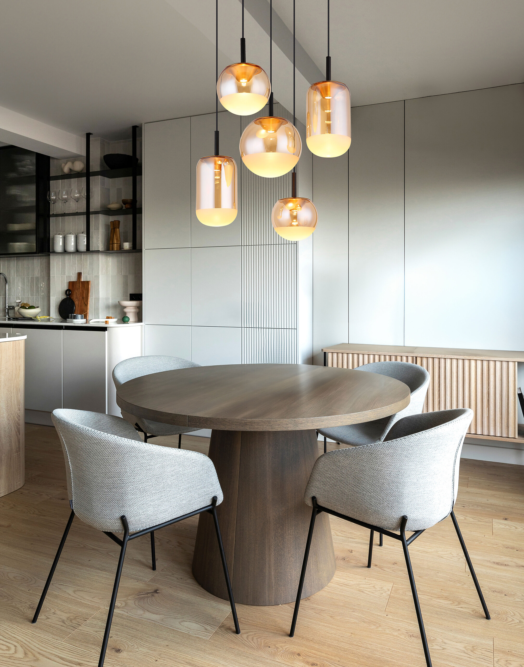 GLOBO LED-Hängeleuchte schwarz messing Metall Aluminium H/D: ca. 150x71 cm 1.0 Brennstellen