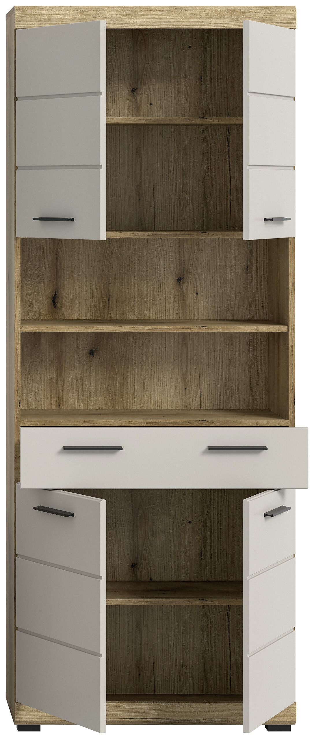 Badhochschrank Scout Evoke Oak Nachbildung Kaschmirgrau Nachbildung B/H/T: ca. 74x191x31 cm