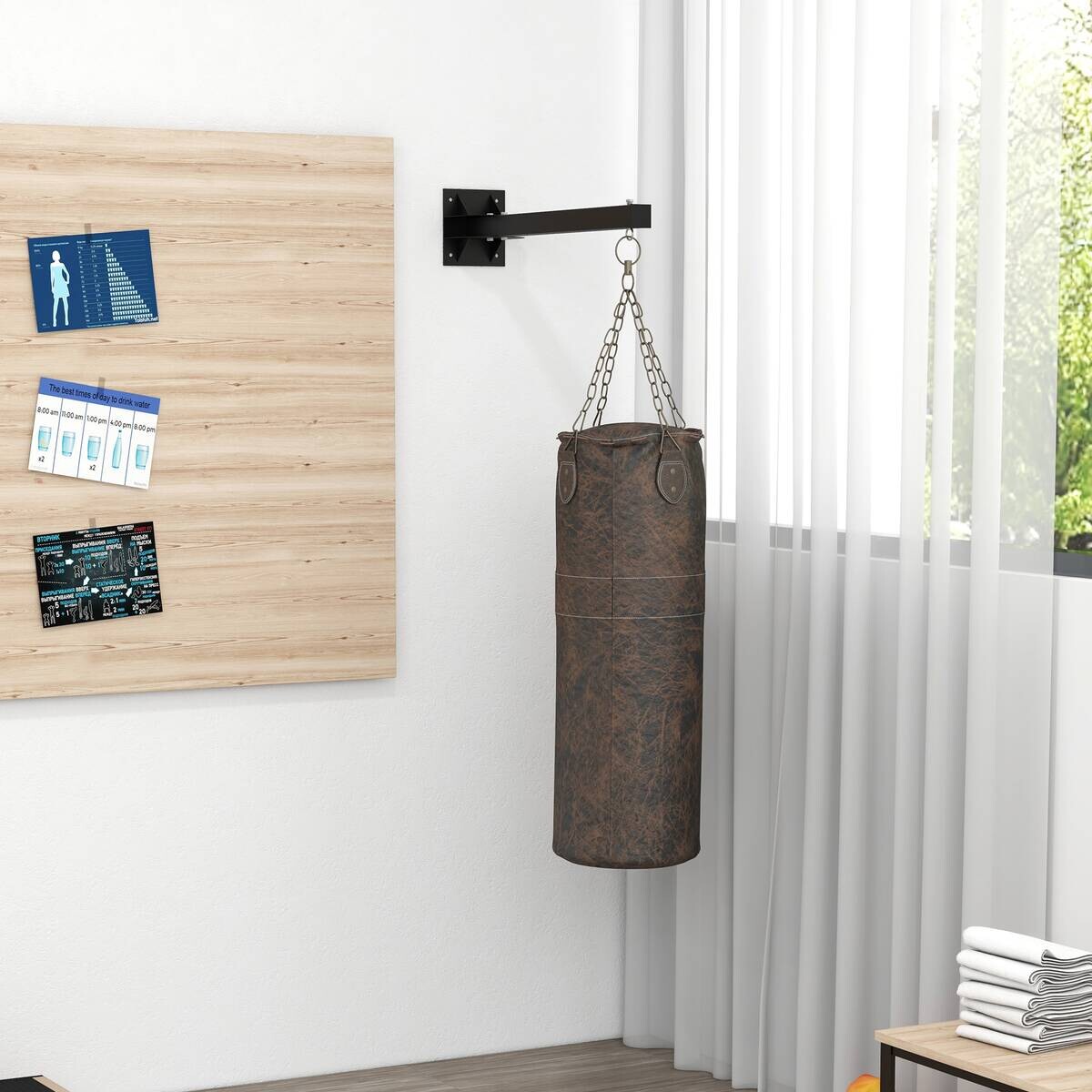 SPORTNOW Fitness-Zubehör schwarz Edelstahl B/H/L: ca. 17x80x48 cm