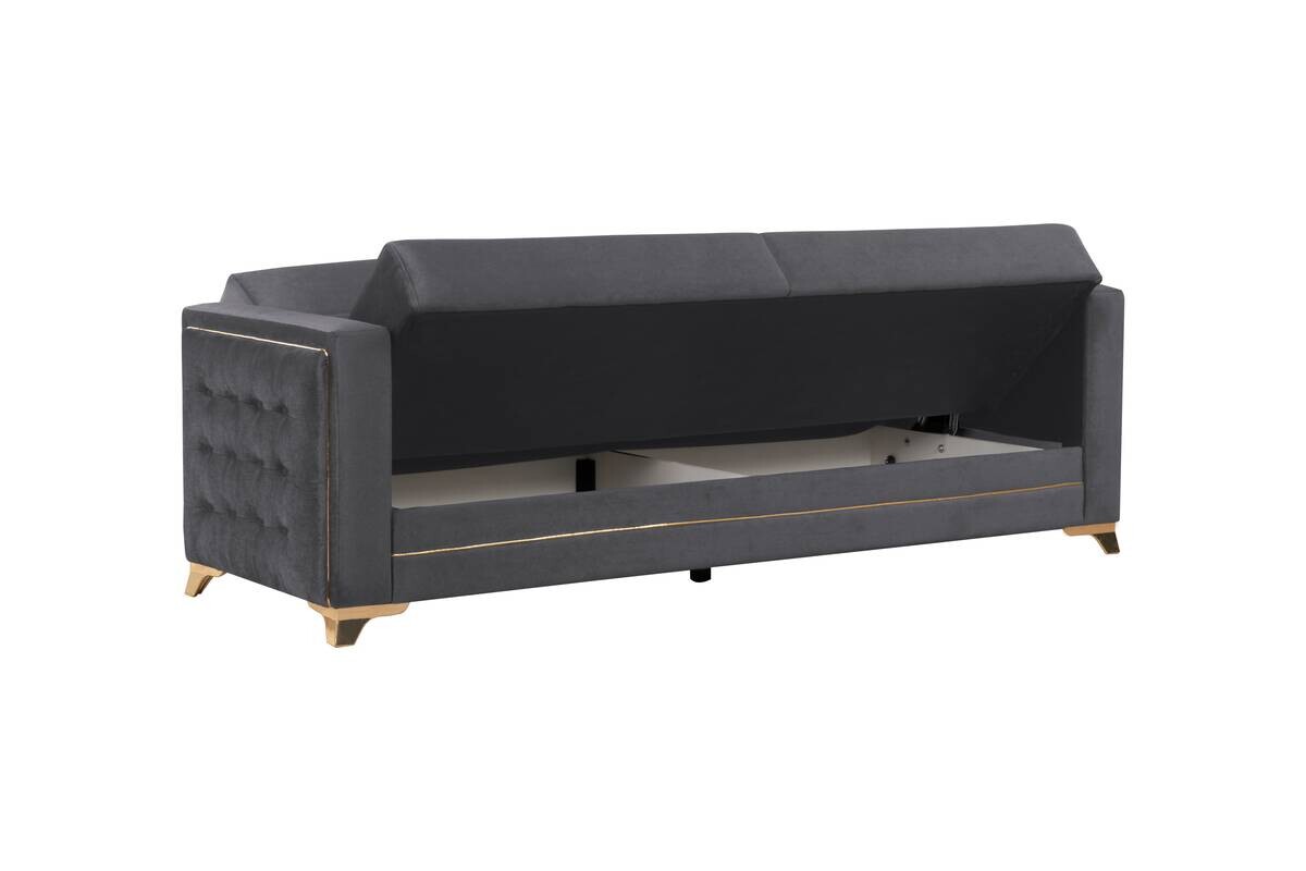 Sofa 3-2-1 Cavana grau Microfaser