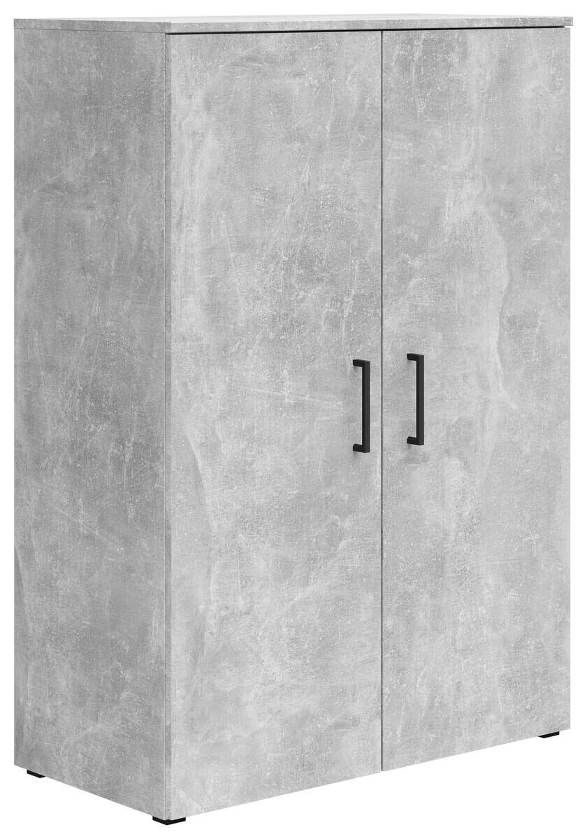 Kommode Multi-Stauraum Typ 31 Beton Optik B/H/T: ca. 80x115x40 cm