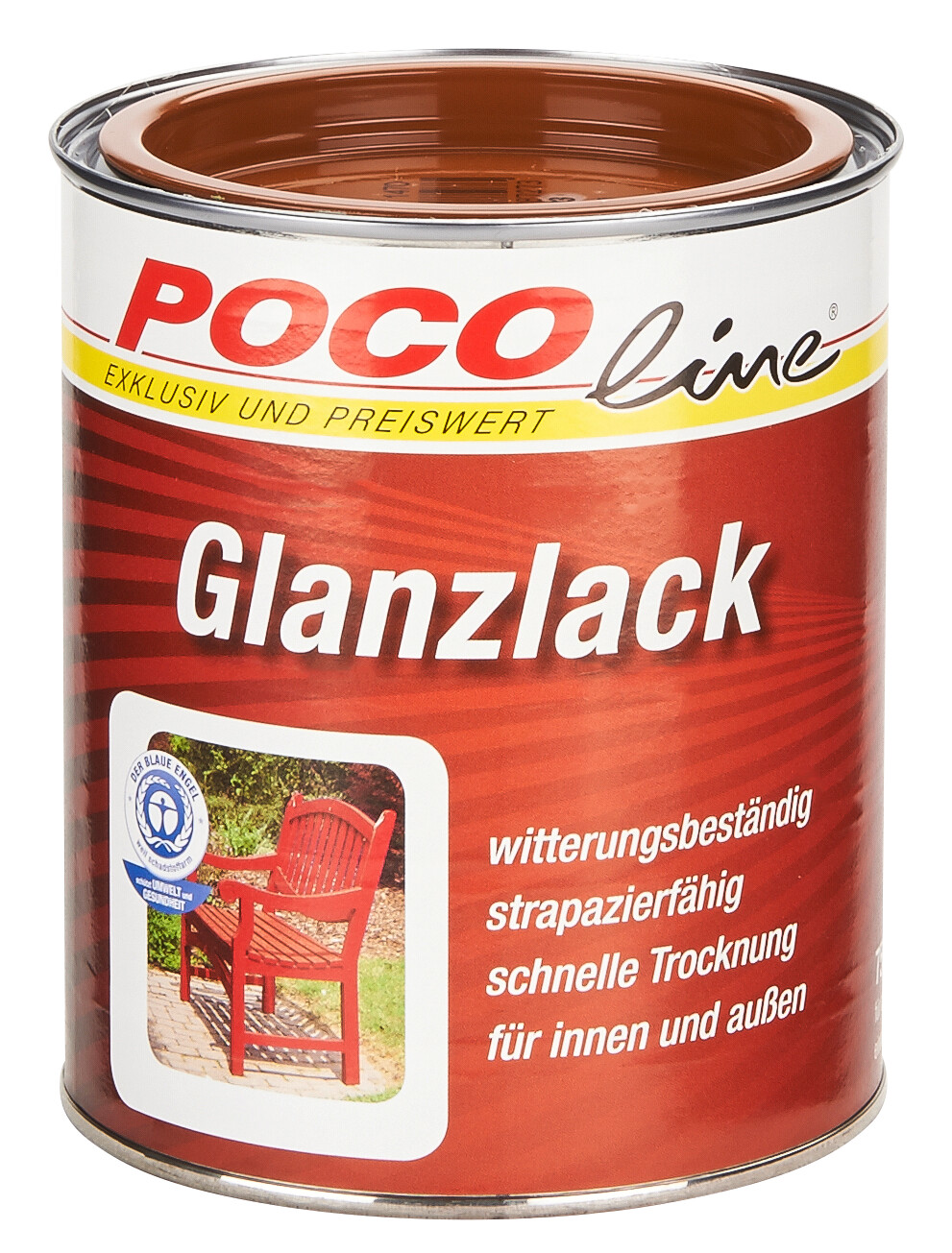 POCOline Acyl Buntlack lehmbraun glänzend ca. 0,75 l