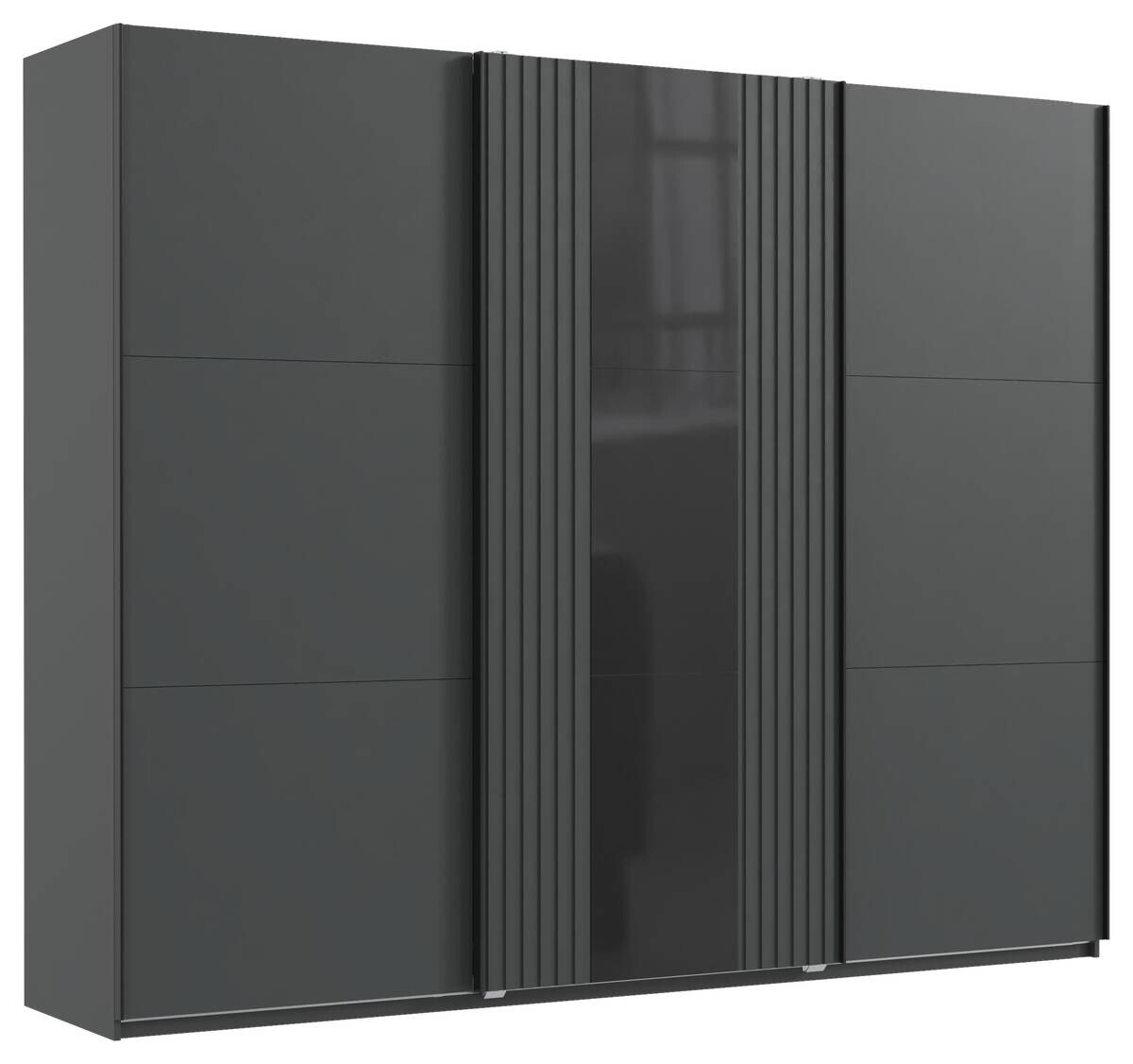 Schwebetürenschrank Atlanta Graphit B/H/T: ca. 250x216x65 cm