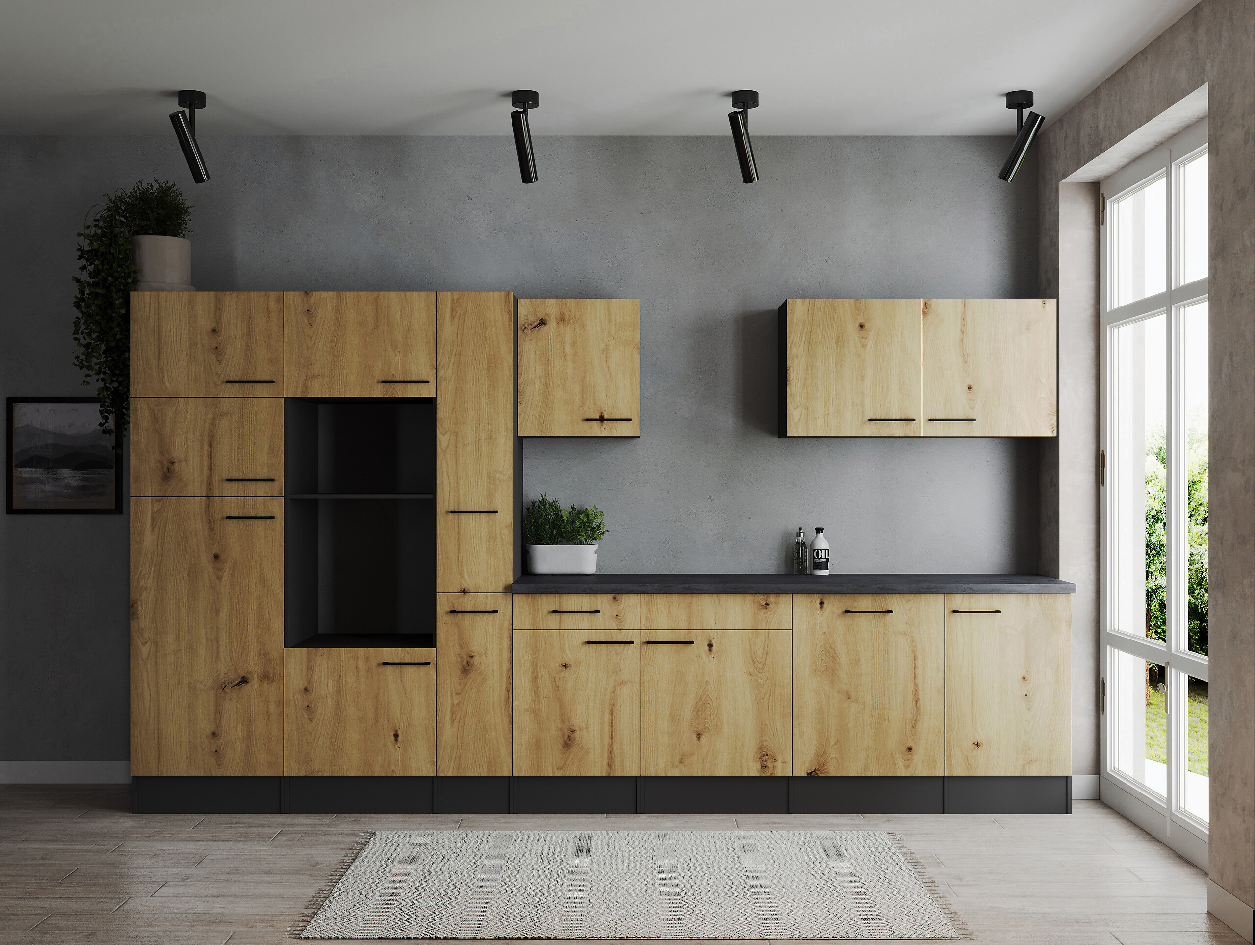 Küchenblock Oliver B/H/T: ca. 370x205x60 cm