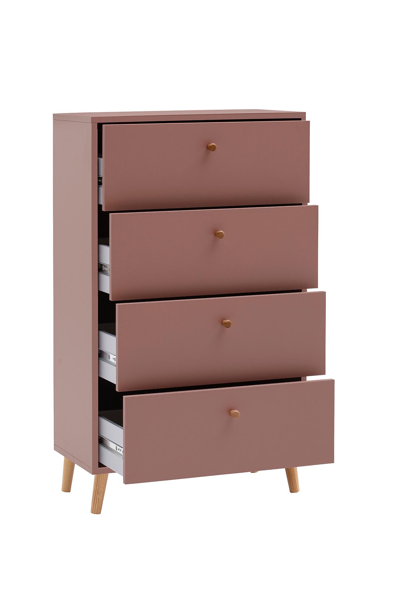 Kommode Bjarne mauve B/H/T: ca. 60,1x101,3x33 cm