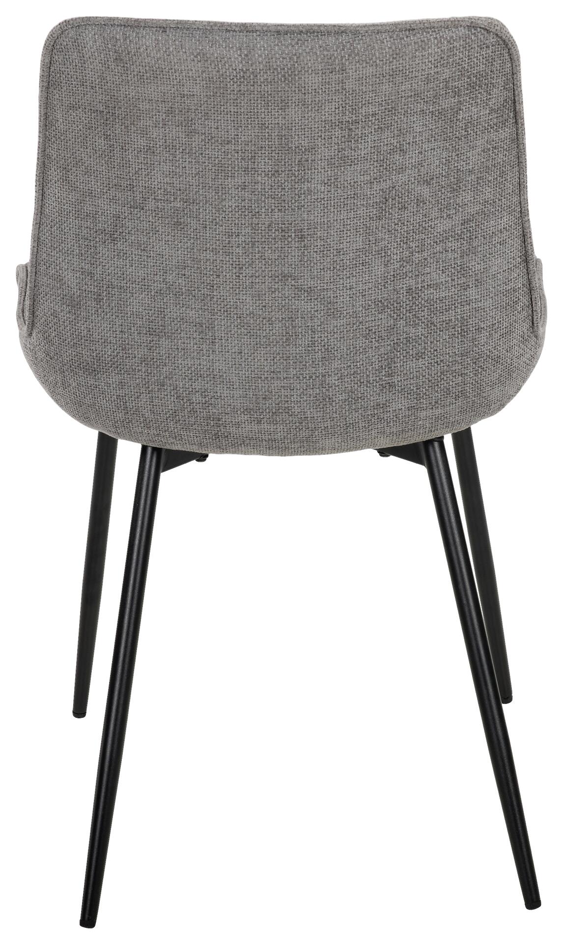 Stuhl Alisha grau Webstoff B/H/T: ca. 54x83x63 cm