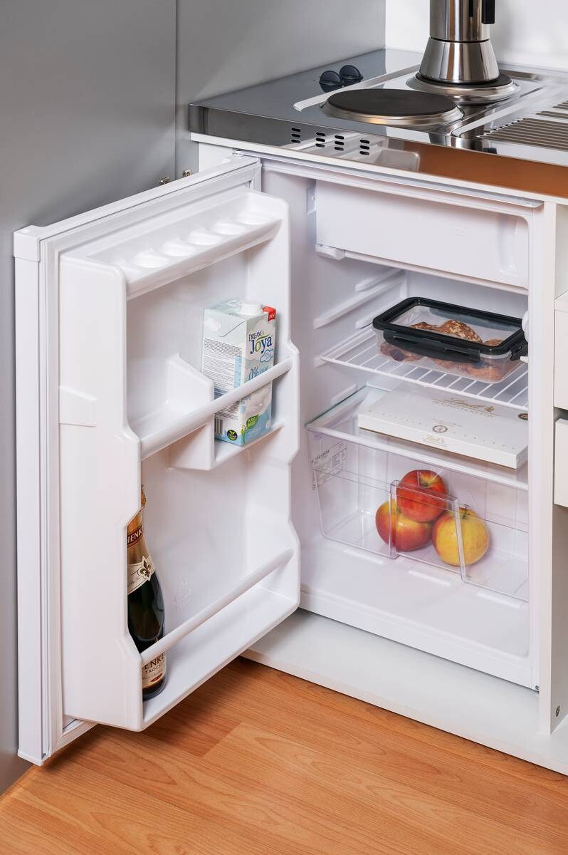 Respekta Schrankküche Economy grau matt B/H/T: ca. 104x193x67 cm