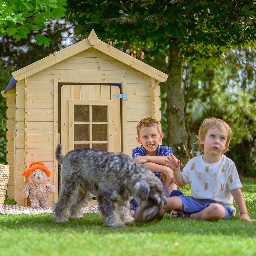 Timbela Kinderspielhaus M570M blau B/H/L: ca. 114x121x111 cm