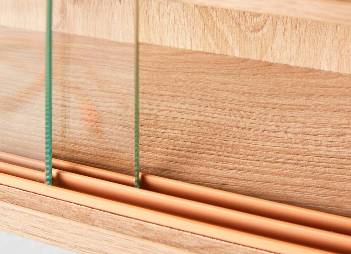 Sammelvitrine Artisario Eiche Artisan Nachbildung B/H/T: ca. 80x60x9,5 cm