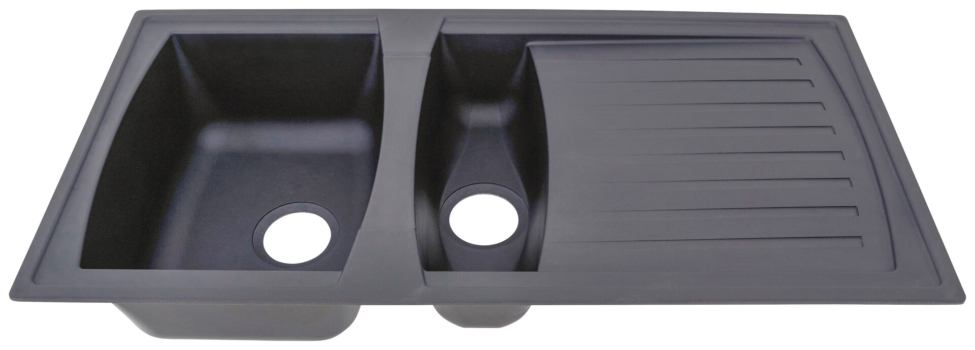 Respekta Einbauspüle Boston 100 x 50 G Beton grau Mineralite B/H/T: ca. 100x20x50 cm