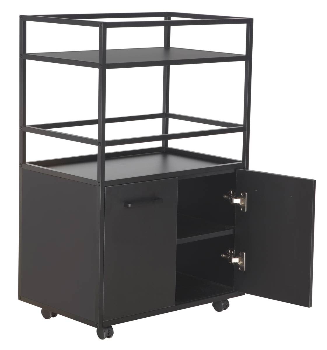 Barwagen Mosaik schwarz Metall B/H/T: ca. 60x94x40 cm