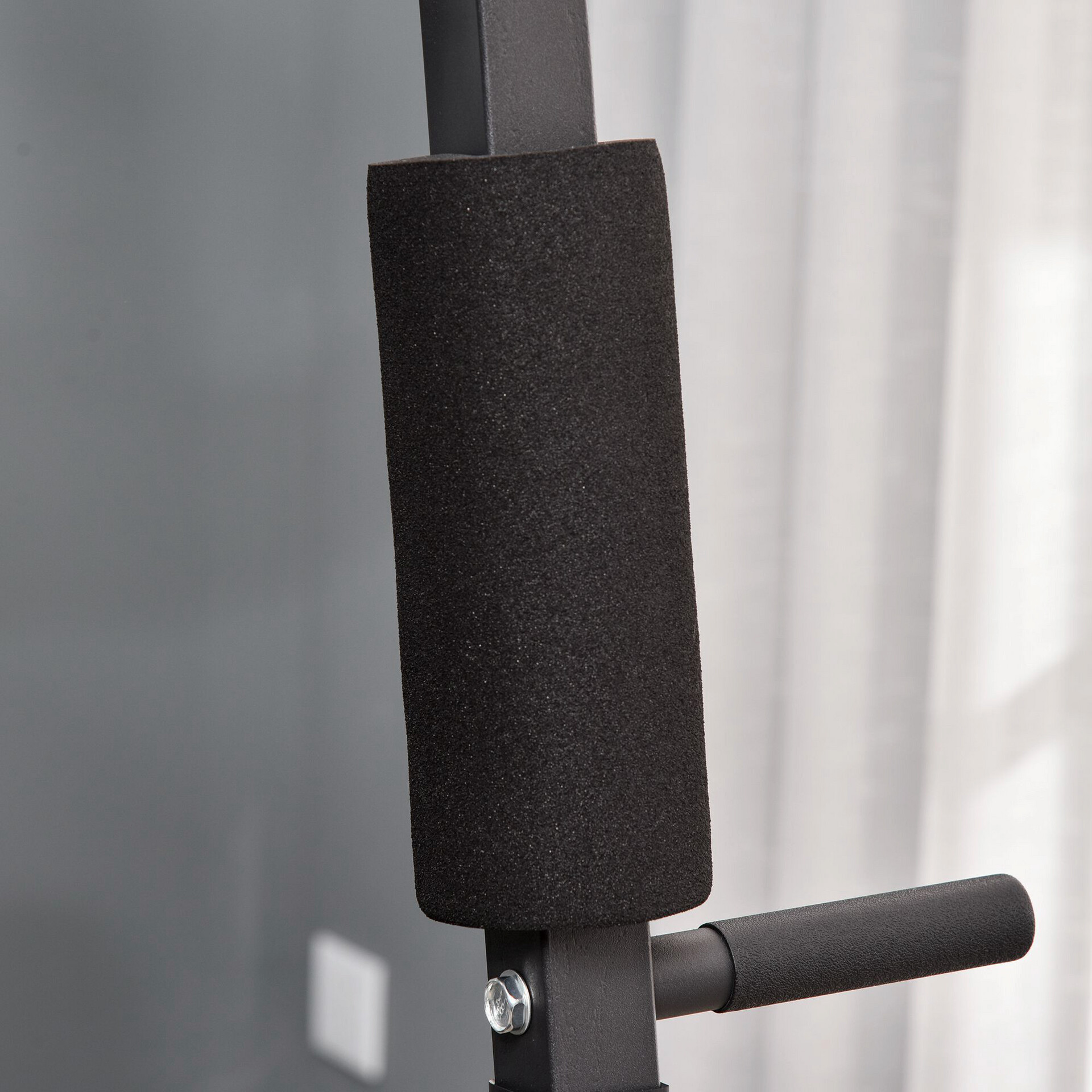 HOMCOM Kraftstation schwarz Kunstleder B/H/L: ca. 108x207x148 cm