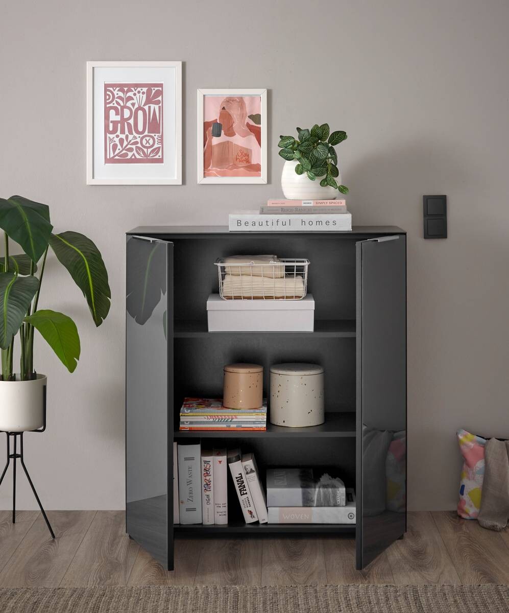 Kommode Santorin anthrazit B/H/T: ca. 90x99x40 cm