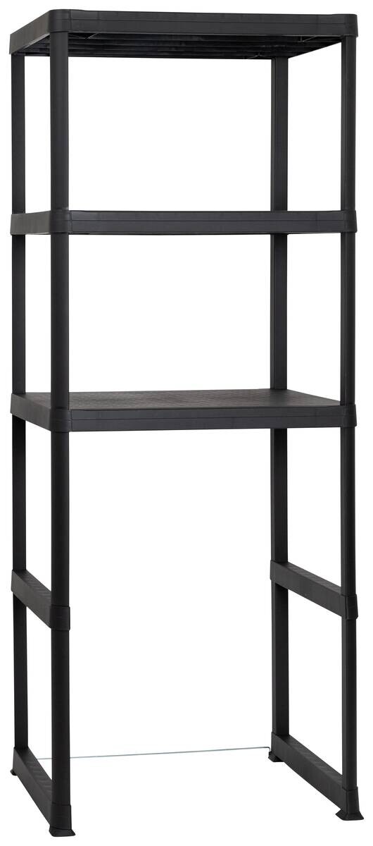 DEA Waschmaschinenregal schwarz B/H/T: ca. 75x187x57,5 cm