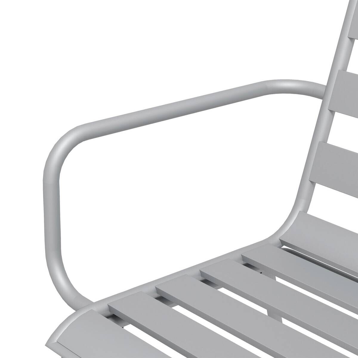 Outsunny Gartensitzgruppe 7tlg. hellgrau Stahl B/H/L: ca. 80x74x80 cm