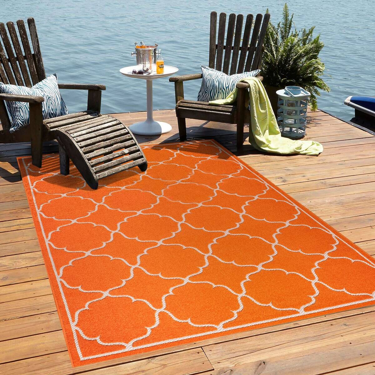 Sanat Outdoorteppich BERLIN orange B/L: ca. 240x330 cm
