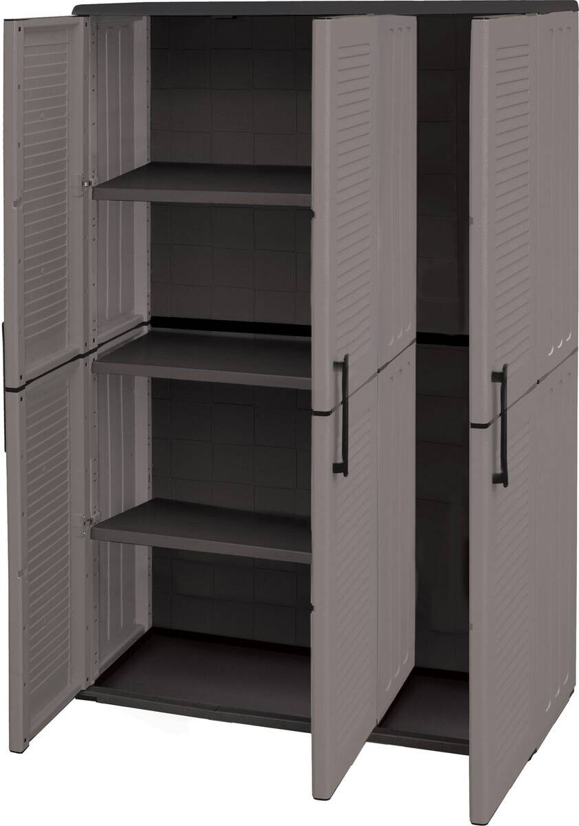 Linea Easy Kunststoffschrank Easy anthrazit Kunststoff B/H/T: ca. 102x163x37 cm
