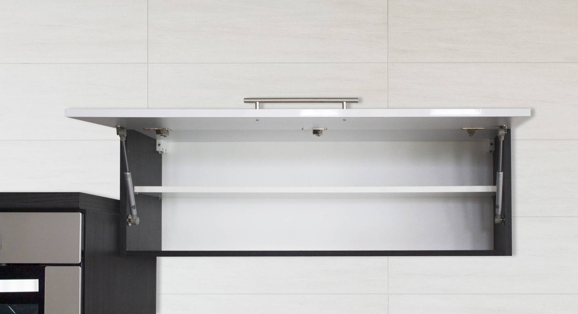 Respekta Küchenblock Amanda weiß Hochglanz B/H/T: ca. 210x200x60 cm