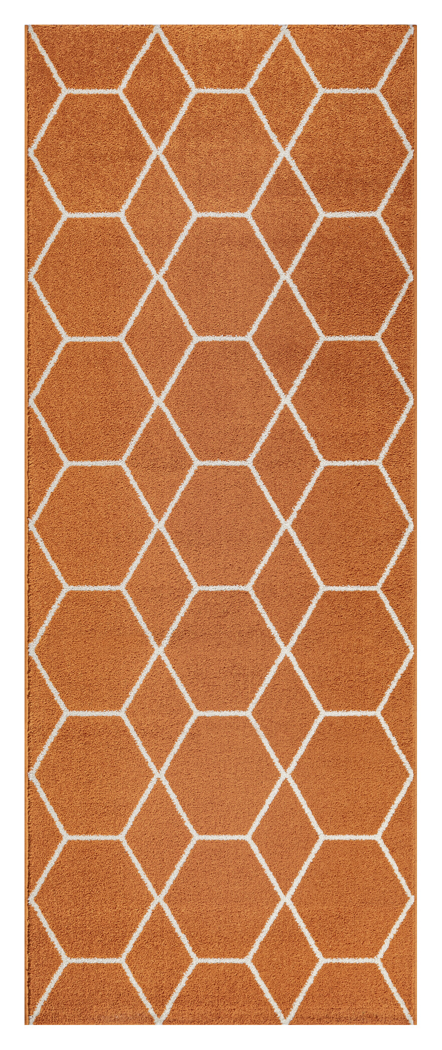 Sanat Teppich Trellis orange B/L: ca. 80x200 cm