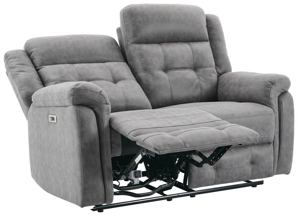 Sofa Philip grau Microfaser B/H/T: ca. 151x103x95 cm